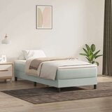 Box spring postelja z vzmetnico Svetlo siva 80x210 cm žamet, (21791862) Cene