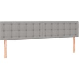  Krevet box spring s madracem LED svjetlosivi 200x200 cm tkanina | shoptok.hr