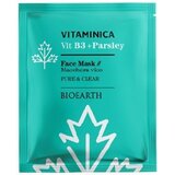 Bioearth Vitaminica sheet maska za lice vitamin B3 + peršun, 15 ml Cene
