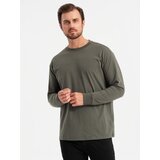Ombre men's longsleeve with zippered polo collar - black Cene