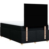  Krevet s oprugama i madracem crni 120 x 200cm od tkanine | shoptok.hr