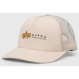 Alpha Industries Kapa bež barva