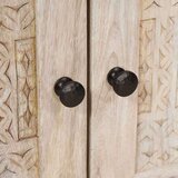 vidaXL Noćni ormarić s ladicama Bež 50 x 33 x 60 cm masivno drvo manga | shoptok.hr