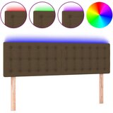 Maison Chic LED Posteljno vzglavje - Vzglavna omarica - Nočna omarica temno rjavo 144x5x78/88 cm blago, (21708363) Cene