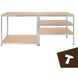 Bigstren metalni regal 180 x 100 x 60 cm, 5 polica, nosivost 1000 kg | shoptok.hr