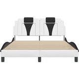  Okvir kreveta s uzglavljem crno-bijeli 120x200 cm umjetna koža | shoptok.hr