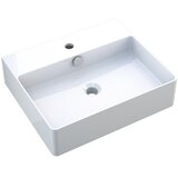 CAMARGUE Paris Umivalno korito 2.0 (Š x Do: 50,5 x 42,5 cm, Brez posebne glazure, Odprtina za armaturo: Sredina, S prelivom, Bela) | Shoptok.si