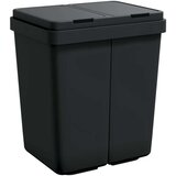 vidaXL Dvojni smetnjak antracit 2x25 L | Shoptok.si