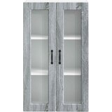  Zidni stakleni ormarić Siva Sonoma 60 x 31 x 100 cm | shoptok.hr