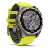 Garmin Fenix 8, 47 mm, Solar Sapphire Titanium, Amp Yellow/Graphite, (21581873) u