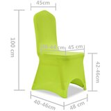  Rastezljive navlake za stolice 4 kom Zelena boja | shoptok.hr