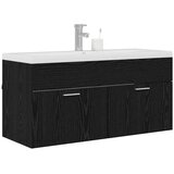  Kupaonski ormar Crni hrast 100 x 38,5 x 46 cm Konstruirano drvo | Eponuda.ba