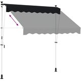  Ručno sklopiva tenda Crna 350 cm | shoptok.hr