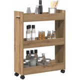  Cabinet s kotačem Umjetnički hrast 60 x 22 x 79 cm | shoptok.hr