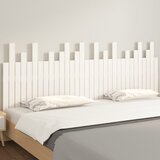  Zidno uzglavlje bijelo 204x3x80 cm od masivne borovine | shoptok.hr