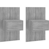 Maison Chic Stenski Dvo delni komplet Nočne omarice - Nočne mize siva sonoma, (21687428) | Shoptok.si