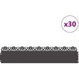  Rubnjaci za travnjak 30 pcs 103 x 0,05 x 22 cm Čelik Crna | shoptok.hr