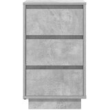  Noćni ormarić s LED svjetlima siva boja betona 38x34x65 cm | shoptok.hr