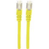 Intellinet 350556 RJ45 omrežni kabel\, Patch kabel CAT 6a S/FTP 30.00 m rumena zaščita iz folije\, pletena zaščita\, brez halogena 1 kos, (20417926) | Shoptok.si