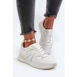 Kesi Women's sneakers made of white Vinelli eco leather cene