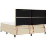  Krevet s opruga kutije s madracem Krema 180 x 200 cm tkanina | shoptok.hr