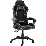 vidaXL racing stol črno in kamuflažno umetno usnje | Shoptok.si