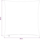  Presvlaka za jastuk 6 pcs HEERLEN Zelena Siva 80 x 80 cm Kord - Siva zelena 80 x 80 cm 6 | shoptok.hr
