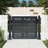 vidaXL Vrtna vrata antracit 105 x 105 cm čelična četvrtasti dizajn Cijene