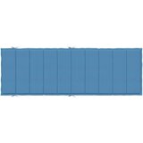  Jastuk za ležaljku prošarani plavi 186x58x4 cm od tkanine | shoptok.hr
