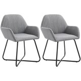 Maison Chic Jedilni stoli - Vzorci stoli 2 kosa svetlo sivo blago A479, (22031871) | Shoptok.si