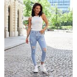 Gemre Blue distressed slim jeans Monalda | shoptok.hr