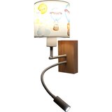Brilagi LED fleksibilna lampa BOBO WOOD 1xE27/25W/230V + LED/3W hrast/bela/životinjice | Eponuda.com