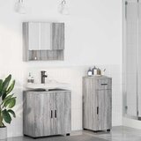 vidaXL Set namještaja za kupaonicu s ladicama 3 pcs Sivi hrast sonoma Cijene