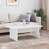  Kava Stol Visoki sjaj bijela 93 x 53 x 33 cm Konstruirano drvo | shoptok.hr