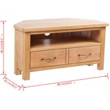 TV ormarić s ladicom 88 x 42 x 46 cm masivna hrastovina | Eponuda.ba