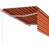  Tenda na ručno uvlačenje s roletom 3 x 2 5 m narančasto-smeđa | shoptok.hr