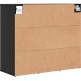 vidaXL Omara za čevlje Črni hrast 52.5 x 30 x 50 cm Konstruiran les | Shoptok.si