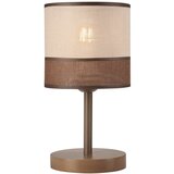 LAMKUR Tamno smeđa stolna lampa s tekstilnim sjenilom (visina 30 cm) Andrea – Cijene