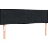 Box spring postelja z vzmetnico črna 160x210 cm žamet, (22053874) | Shoptok.si