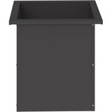  Vrtna posuda za sadnju s LED svjetlom Crna 40 x 40 x 40 cm Slike