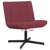  Vrtna stolica Vino crvena Poliester s metalnom bazom Standardno | shoptok.hr