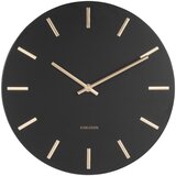 Karlsson Črna stenska ura z kazalci v zlati barvi Charm, ø 30 cm Cene