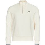 Fred Perry Puloverji HALF ZIP SWEATSHIRT Bež Cene