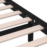  Okvir za krevet od masivnog drva crni 140 x 190 cm | shoptok.hr