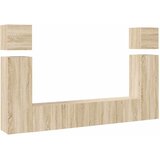  8-dijelni set TV ormarića boja hrasta sonome konstruirano drvo | shoptok.hr