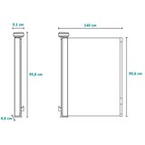 Lionelo zaštitna ograda Thea do 140 cm, Grey Concrete | shoptok.hr