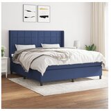 vidaXL Krevet s oprugama i madracem plavi 180x200 cm od tkanine | shoptok.hr