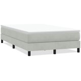 Box spring krevet bez madracem svjetlosivi 120x220cm baršunasti | shoptok.hr