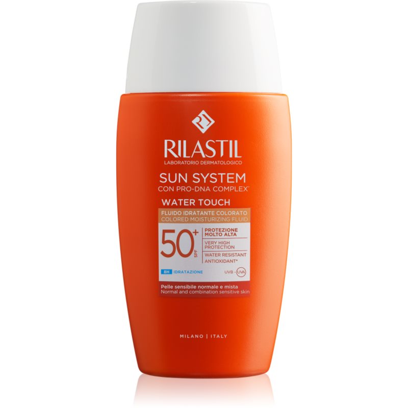 Rilastil Sun System Water Touch zaščitni tonirani fluid za obraz SPF 50+ 50 ml Cene