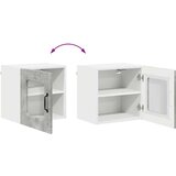 vidaXL Stenska kuhinjska omarica 2 pcs Betonsko siva 40 x 31 x 40 cm | Shoptok.si